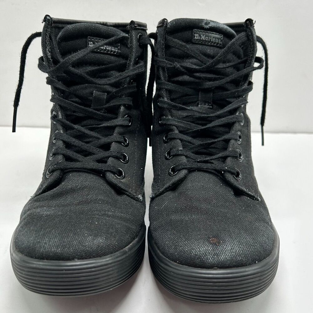 Dr. Martens Ankle Boots Size 5 L Air Wair Sheridan Black Matte Softwair Footbed - Picture 2 of 13
